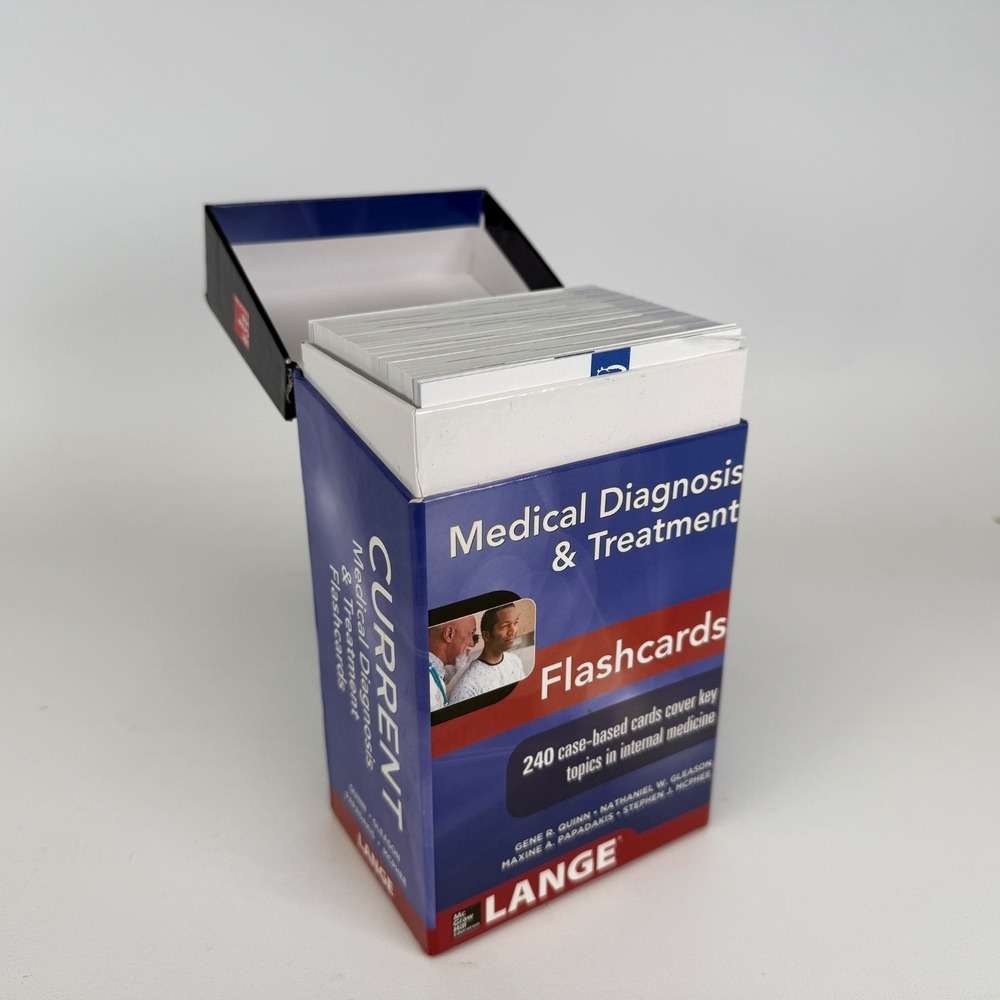 Current‎ Medical Diagnosis and Treatment Flashcards by Gene Quinn: LIKE NEW